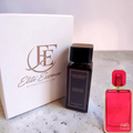 Arabian Oud Yaqoot perfume bottle by Elite Essence, with red-colored fragrance liquid and elegant packaging.