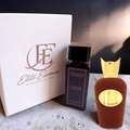 Elite Essence eg X perfume inspired by Il Padrino Sospiro, featuring a sleek glass bottle with a gold cap.
