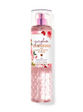 eliteessence Gingham Gorgeous fine fragrance mist in a pink textured bottle with floral and fruit label design