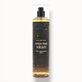 eliteessence Bath & Body Works Into The Night fine fragrance mist in a black bottle with gold star accents