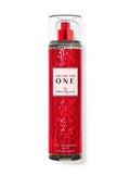 eliteessence You Are The One fine fragrance body mist in a vibrant red spray bottle with a clear cap.